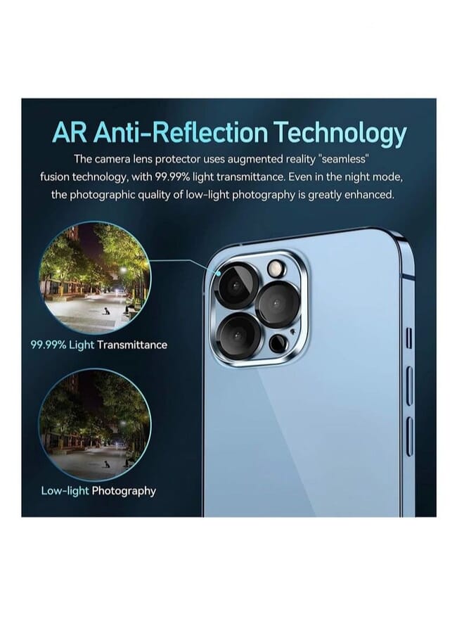 S-TOP حماية من الزجاج المقسى لعدسة الكاميرا الخلفية عالية الدقة لأيفون 13 برو وأيفون 13 برو ماكس - Image 4