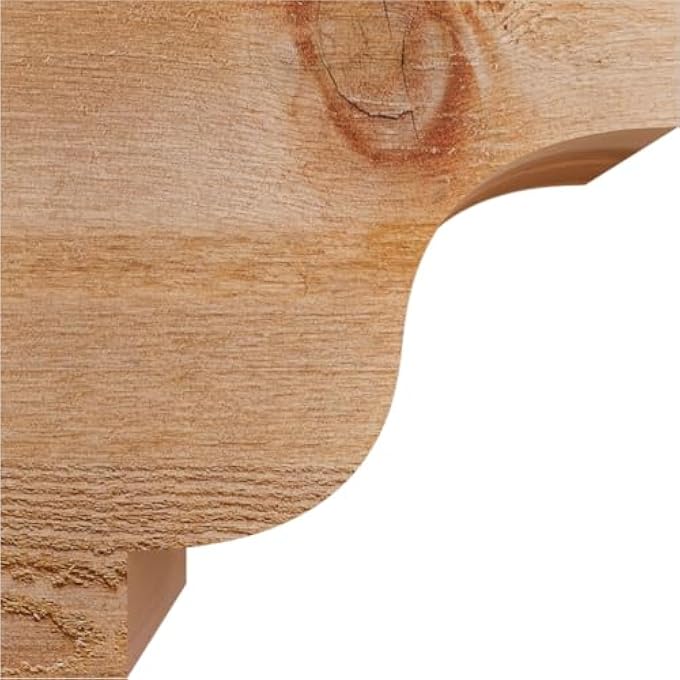 COR06X12X12DEL00SDF DEL MONTE SMOOTH CORBEL RUSTIC WOOD CORBELS, 5 1/2"W X 12"D X 12"H, DOUGLAS FIR - Image 3
