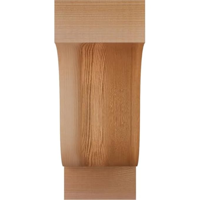 COR06X12X12DEL00SDF DEL MONTE SMOOTH CORBEL RUSTIC WOOD CORBELS, 5 1/2"W X 12"D X 12"H, DOUGLAS FIR - Image 2