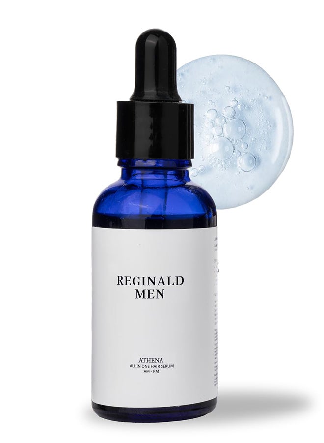 Reginald Men Athena- All in one Hair Growth Serum | Hair Fall Control & Follicle Boost with 12 Actives | Advanced Hair Growth Serum For Scalp | Controls HairFall & Boosts New Hair Growth | For Men | 30ml - Image 2