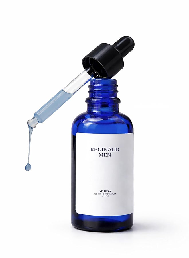 Reginald Men Athena- All in one Hair Growth Serum | Hair Fall Control & Follicle Boost with 12 Actives | Advanced Hair Growth Serum For Scalp | Controls HairFall & Boosts New Hair Growth | For Men | 30ml - Image 1