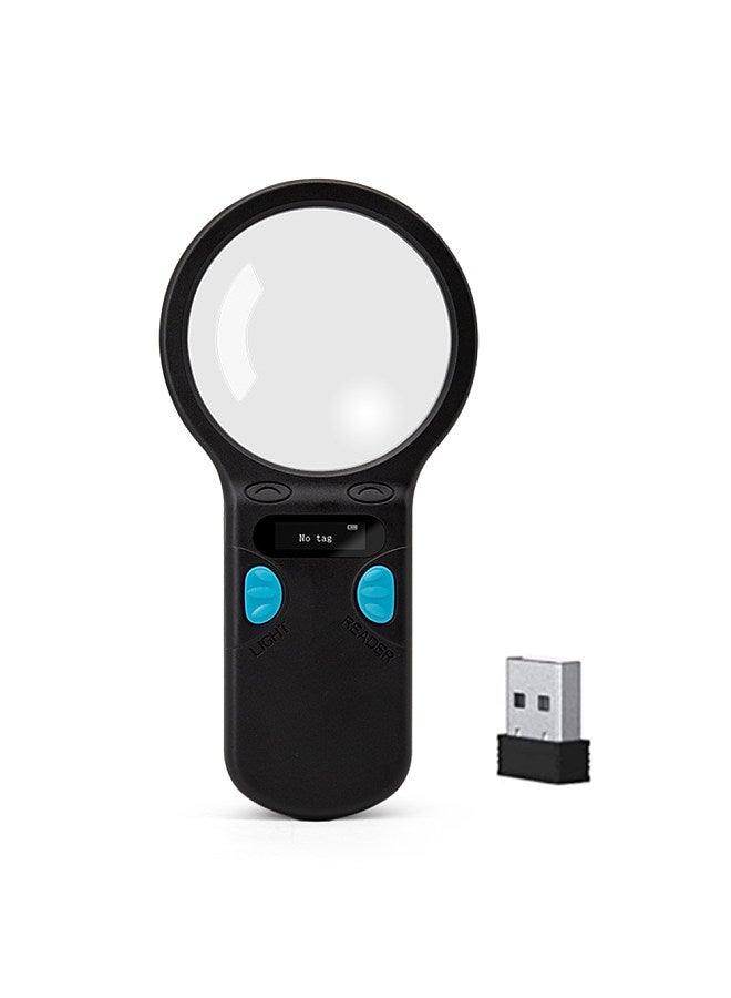Animal Microchip Pet Tag Scanner ID Reader RFID EMID Animal Handheld Reader BT+USB+2.4G Connect 128 Tags In  - Image 1