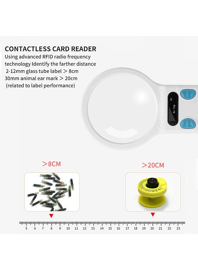 Animal Microchip Pet Tag Scanner ID Reader RFID EMID Animal Handheld Reader BT+USB+2.4G Connect 128 Tags In  - Image 2