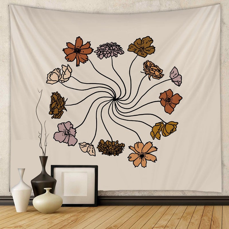 Room decoration wall covering ins wind hanging cloth Cross-border home Bohemian tapestry B B decoration stall hanging cloth - Image 2