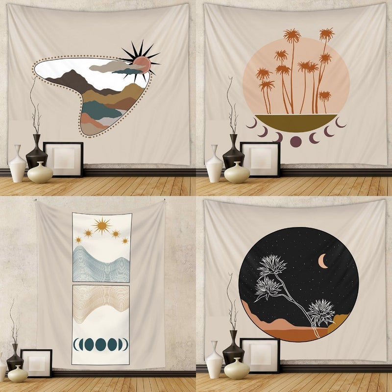 Room decoration wall covering ins wind hanging cloth Cross-border home Bohemian tapestry B B decoration stall hanging cloth - Image 1