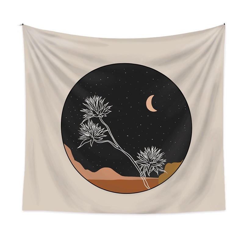 Room decoration wall covering ins wind hanging cloth Cross-border home Bohemian tapestry B B decoration stall hanging cloth - Image 5