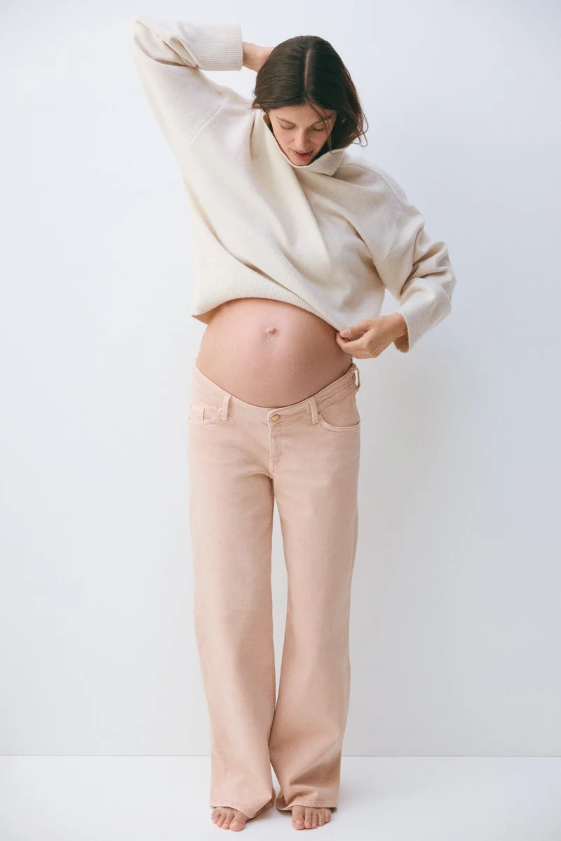H&M MAMA Before &amp; After wide jeans