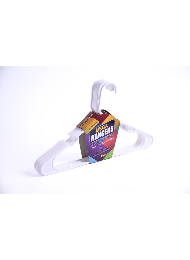 Kanz Aladwaa Mega Heavy Duty Plastic Hangers (Pack of 60) - Saudi Made, Strong & Durable for Coats & Abayas - White by Kanz Aladwaa - Image 2