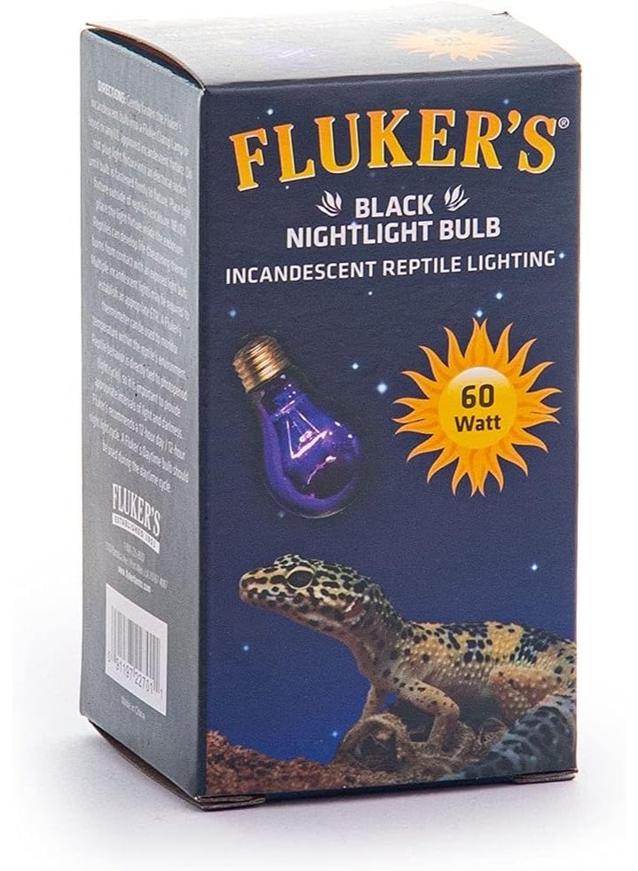 Fluker's Fluker's Incandescent Black Nightlight Bulbs for Reptiles, 60 Watt - Image 2
