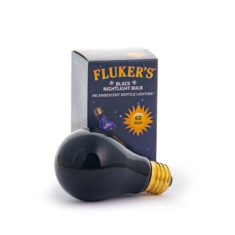 Fluker's Incandescent Black Nightlight Bulbs for Reptiles, 60 Watt - Image 1