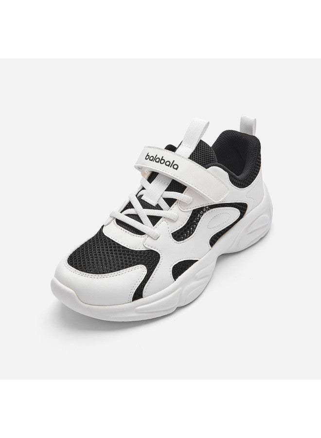 Balabala Boys' Summer Mesh Shoes | Girls' Summer Breathable Kids' Sneakers 2025 White Dad Shoes - Image 3