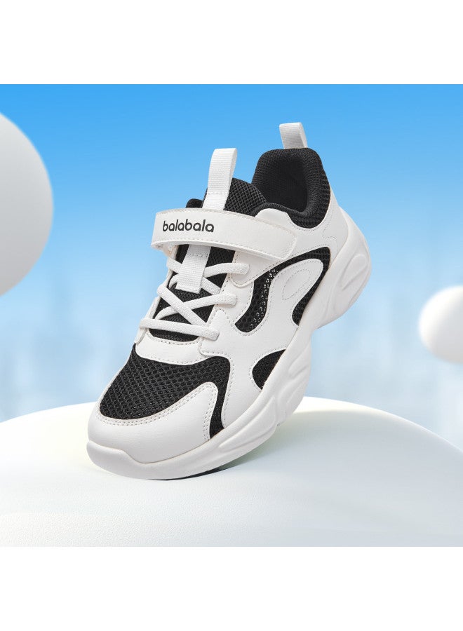 Balabala Boys' Summer Mesh Shoes | Girls' Summer Breathable Kids' Sneakers 2025 White Dad Shoes - Image 2