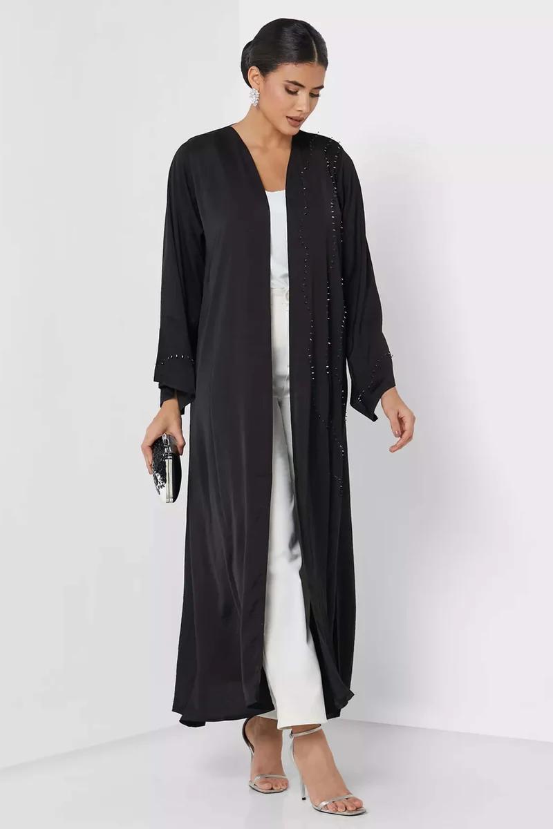 مويستريت عباية مفتوحة بأكمام واسعة