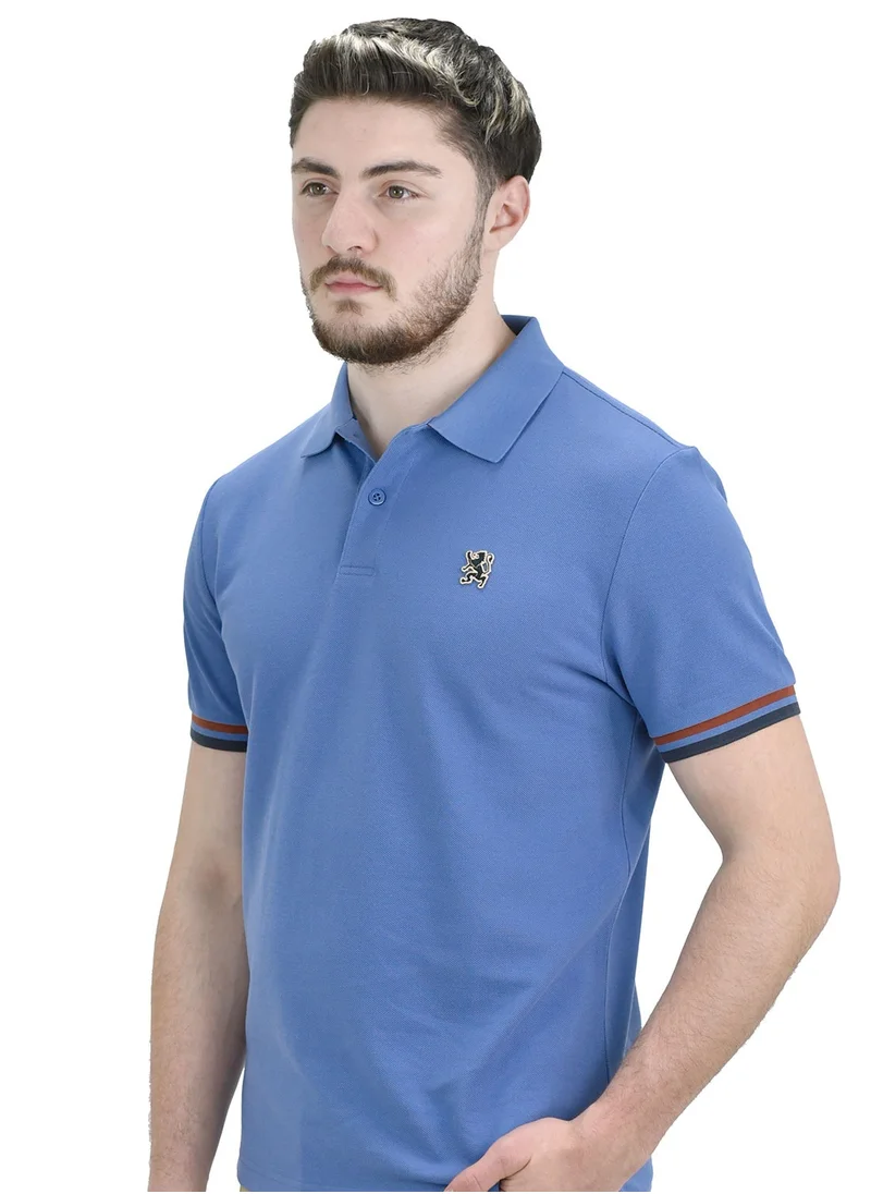 جيوردانو Men's Performance Polo Blue