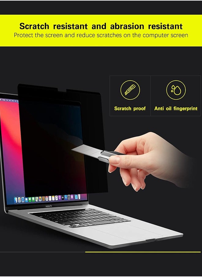 UETEEY Magnetic Privacy Screen for 14 Inch MacBook Pro (2021-2023) Anti-Blue Light and Anti-Glare Ultra Slim Laptop Screen Filter (A2442 M1/A2779 M2)  - Image 3