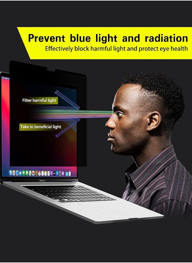 UETEEY Magnetic Privacy Screen for 14 Inch MacBook Pro (2021-2023) Anti-Blue Light and Anti-Glare Ultra Slim Laptop Screen Filter (A2442 M1/A2779 M2)  - Image 4
