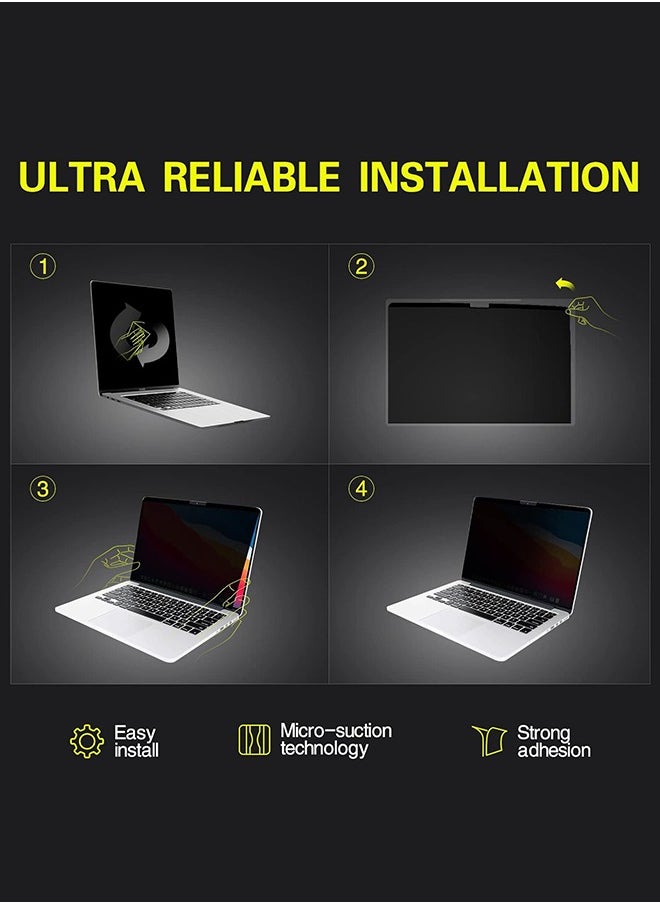 UETEEY Magnetic Privacy Screen for 14 Inch MacBook Pro (2021-2023) Anti-Blue Light and Anti-Glare Ultra Slim Laptop Screen Filter (A2442 M1/A2779 M2)  - Image 5