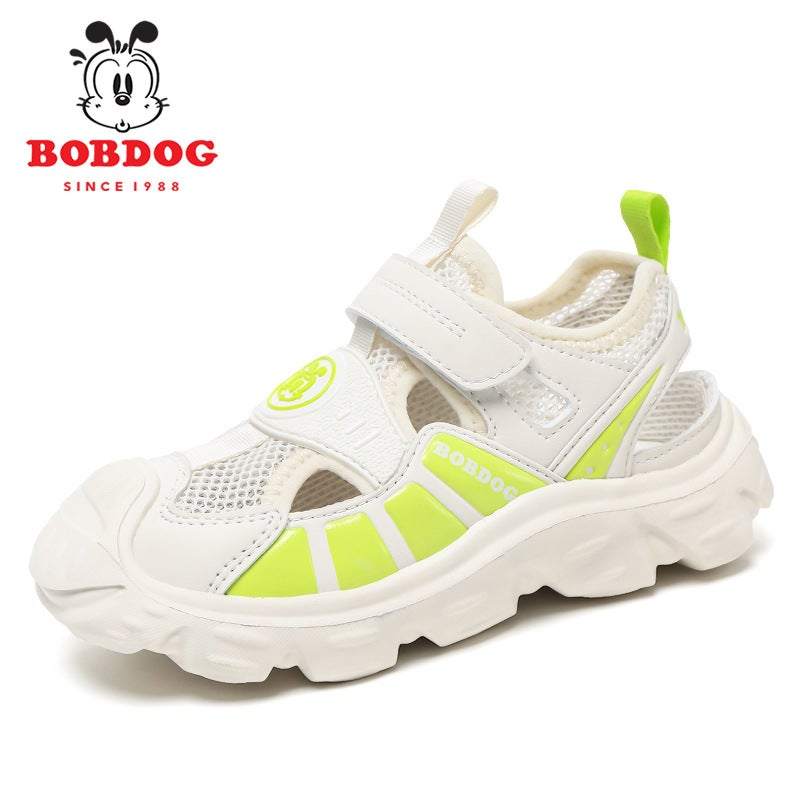 Babudou Children'S Sandals Frame Shoes For Boys, Summer Hollow Beach Shoes For Older Children, Non-Slip And Wear-Resistant - Image 1