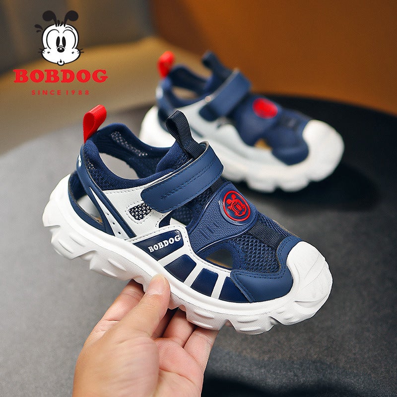 Babudou Children'S Sandals Frame Shoes For Boys, Summer Hollow Beach Shoes For Older Children, Non-Slip And Wear-Resistant - Image 2