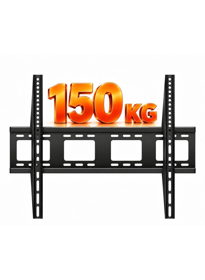 BEETEC Fixed TV Wall Mount Bracket for 55-120 Inch Flat Panel TVs up to 150 kg/330 lbs and up to 1000x600 VESA, TV Wall Bracket with Extra-Large Heavy-Duty Design, Black | TF-100F - Image 4