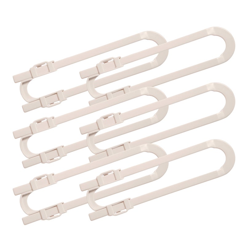 Dreambaby U Shaped Cabinet Locks - Extra Long Child Lock for Cabinets - Gliding Baby Safety Locks (6 Pack) - Image 1