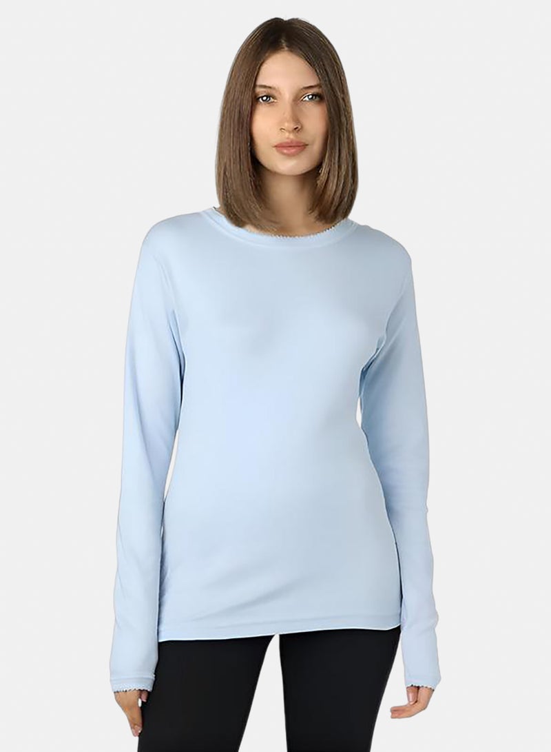 Dahab Cotton Long Sleeves Undershirt Round Neck - Image 2
