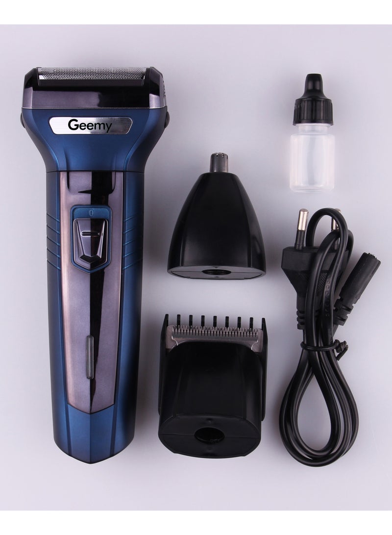 GEEMY GM566 3 in 1 Rechargeable Personal Grooming Kit Hair Clipper and Electric Shaver - Image 2