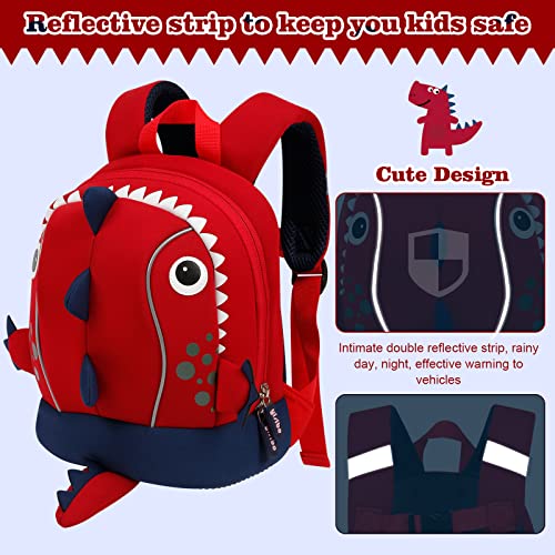 yisibo Kids Backpack with Safety Leash,Anti-lost Children Toddler Backpack for Boys Girls Baby (Dinosaur With Safety Leash(3-6 Years)) - Image 3