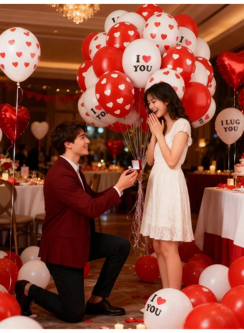 Valentine’s Day Decoration – Heart & Love Design Latex Balloons Set of 25, Party Balloons Creating a Warm, Joyful, and Love-Filled Atmosphere for Valentine’s Day, Anniversaries, Romantic Surprises, Birthdays, and All Special Occasions - Image 4