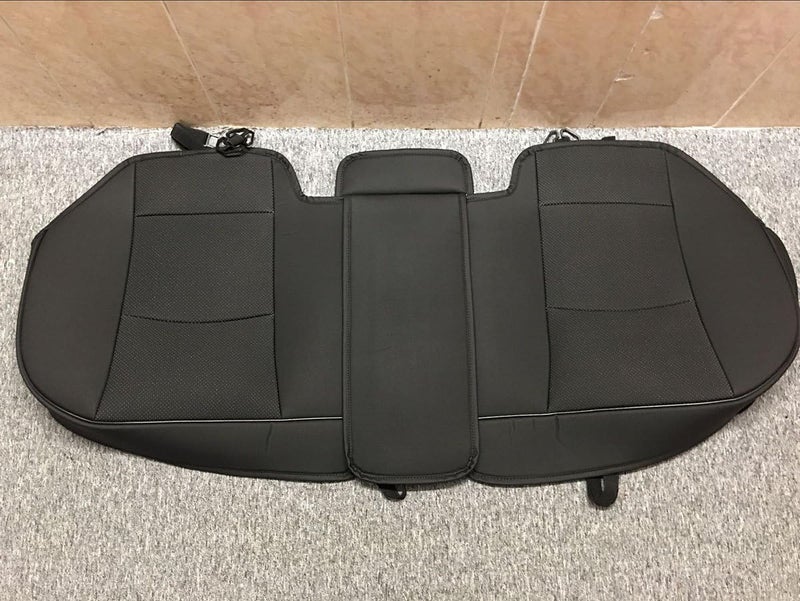 EDEALYN 1 Pack Scalable (124-140cm) Back Seat Cover Car Seat Cover Seat Protector Rear Seat Bottom Cover Fits 90% of car - for Seat Bottom Only (Black - Rear seat) - Image 5