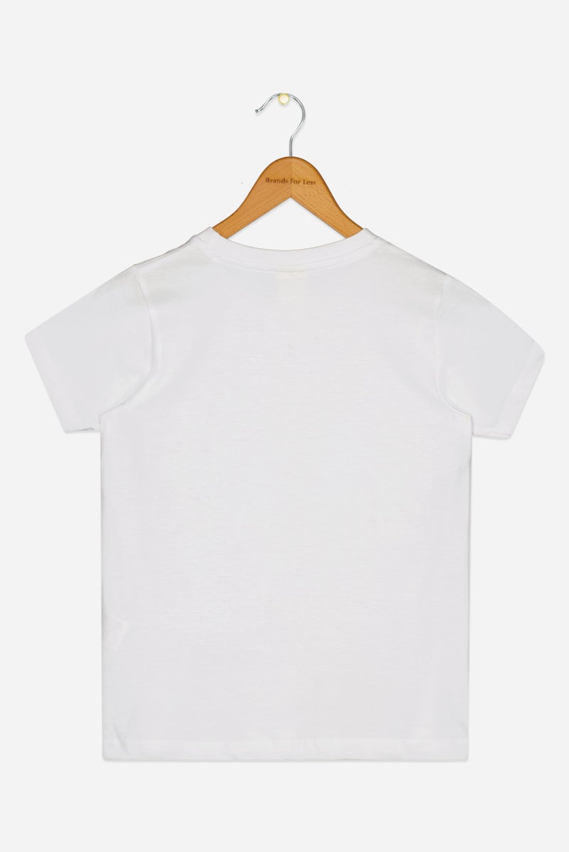 Disney Kids Boy Stitch Graphic Print Short Sleeve T-Shirt, White - Image 2