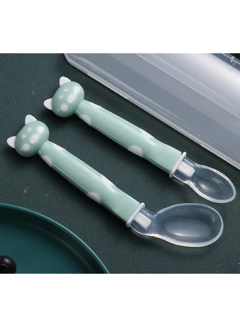 Silicone Spoon Set for Babies (2 Pieces)