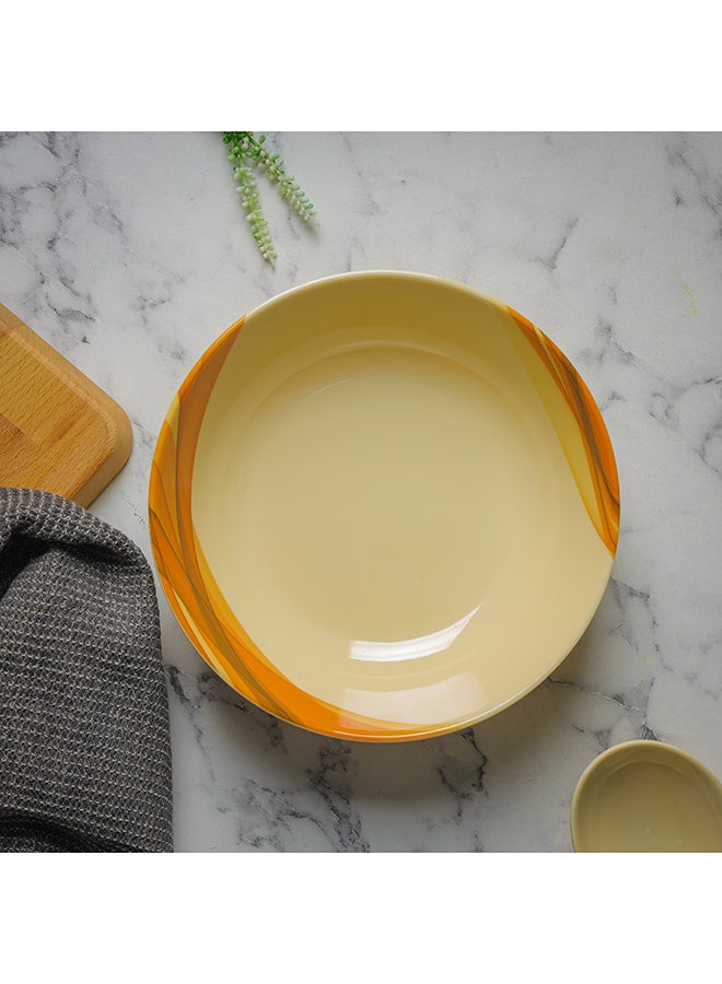 Royalford Melamine Ware Super Rays Serving Bowl Beige 8.5inch - Image 5