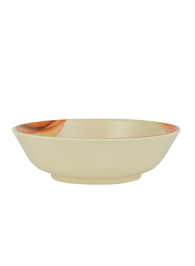 Royalford Melamine Ware Super Rays Serving Bowl Beige 8.5inch - Image 1
