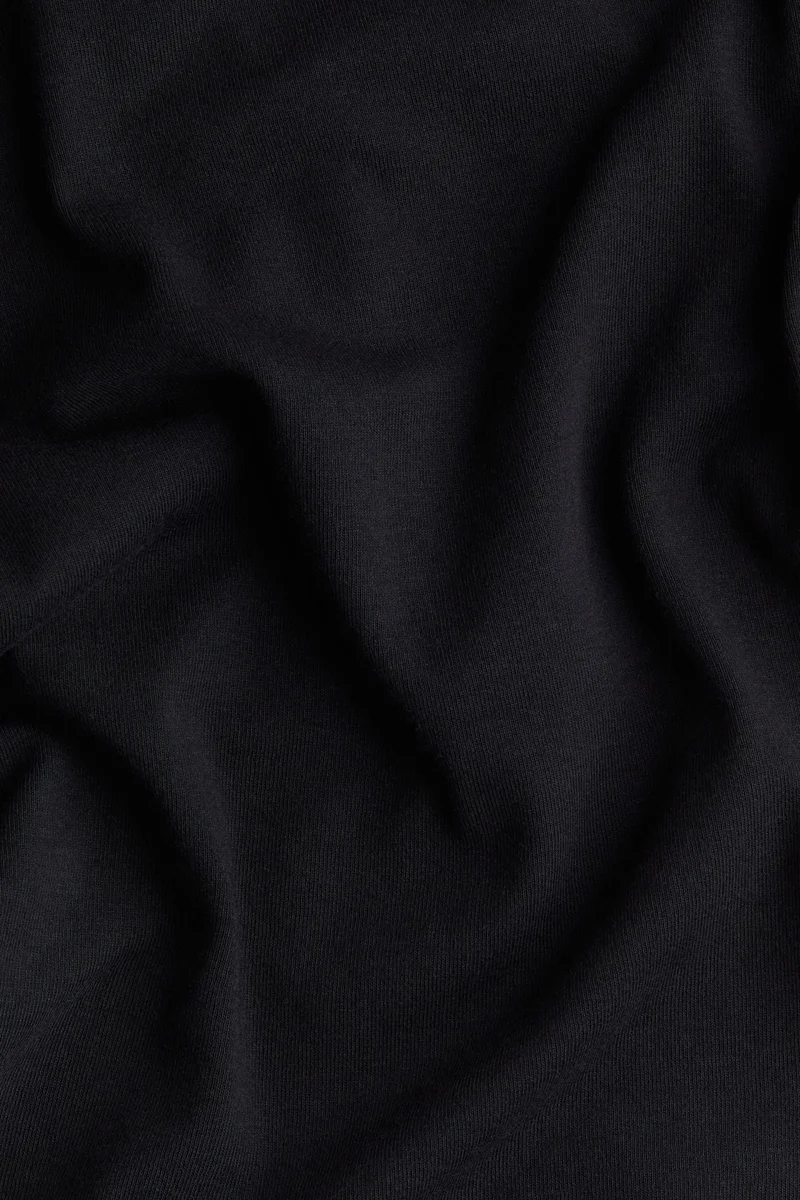 H&M Decorative-Placket Ribbed Top