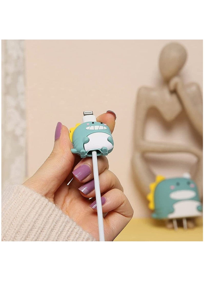 KASTWAVE - 3D Cute Cartoon Series Fast Charger Protector for iPhone 18W 20W iPhone 14 13 12 11 Pro Max Fast Charging Cable Charger Head Protective Cover Cable Accessory Data Cable Protective Sleeve. - Image 1