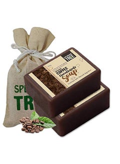 Speaking Tree Exfoliating Coffee Handmade Soap 100Gms (Pack Of 2) | Specially Formulated And Cold Processed All Natural Ingredients For Perfectly Clean Skin Handmade With Love  - Image 2