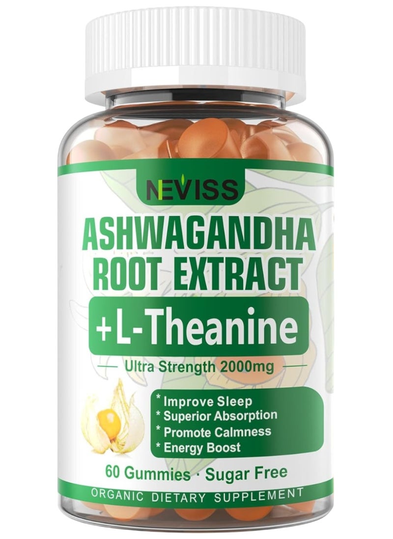 NEVISS - Ashwagandha Root Extract +L-Theanine, 60 Gummies - Image 1