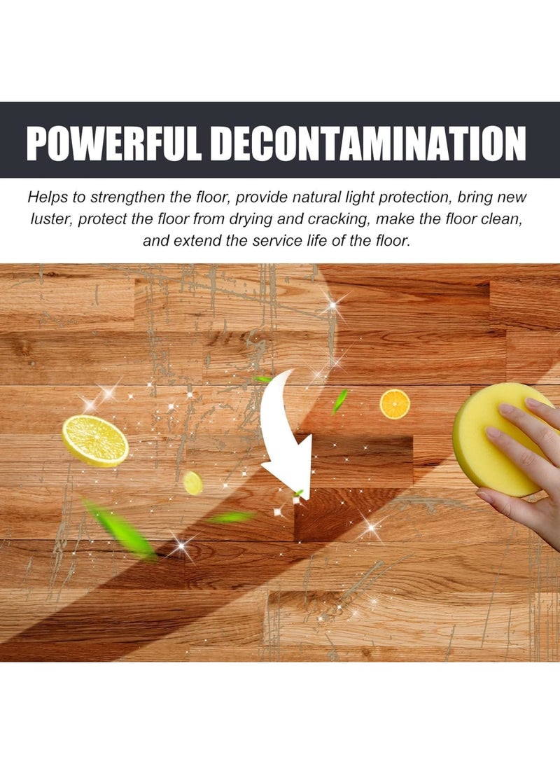 Cobest Hardwood Floor Cleaner Spray, Laminate Floor Cleaner with Sponge, Natural Micro-Molecularized Beeswax Spray, Powerful Decontamination Polishing Cleaner for Wood Floors, Engineered Hardwood Floors - Image 4