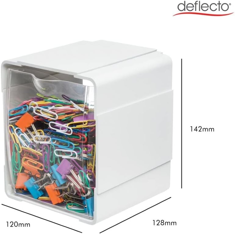 Deflecto Single Tilt Bins 52 x 554 x 465 White 4Pieces 421103CR - Image 3