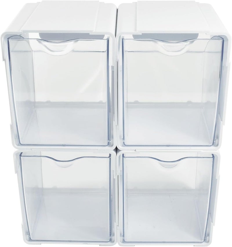Deflecto Single Tilt Bins 52 x 554 x 465 White 4Pieces 421103CR - Image 1