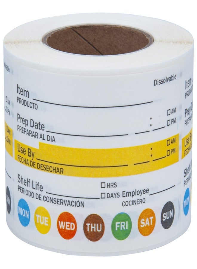 L LIKED Dissolvable Label Shelf Life for Food Rotation Use by Stickers 2 x 3 Inch Roll of 250 Labels - Image 1
