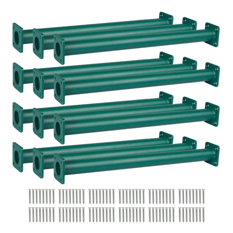 Barcaloo Swing Set Hardware 12 Pack Set Outdoor Monkey Bars for Backyard 165 inch Green Powder Coated Monkey Bar for Kids Indoor or Outdoor Playset Attachments - Image 2