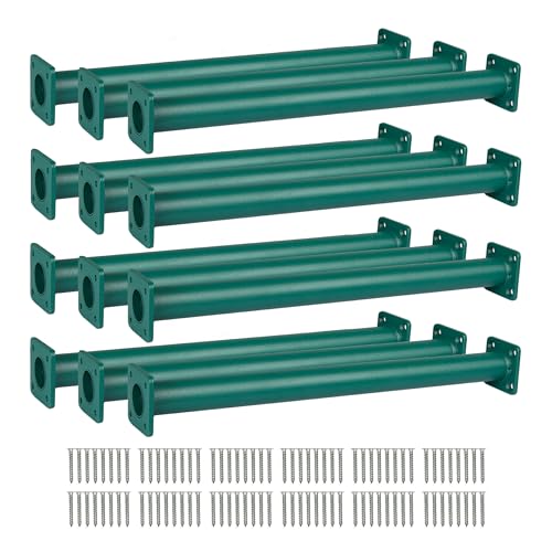 Barcaloo Swing Set Hardware 12 Pack Set Outdoor Monkey Bars for Backyard 165 inch Green Powder Coated Monkey Bar for Kids Indoor or Outdoor Playset Attachments - Image 1