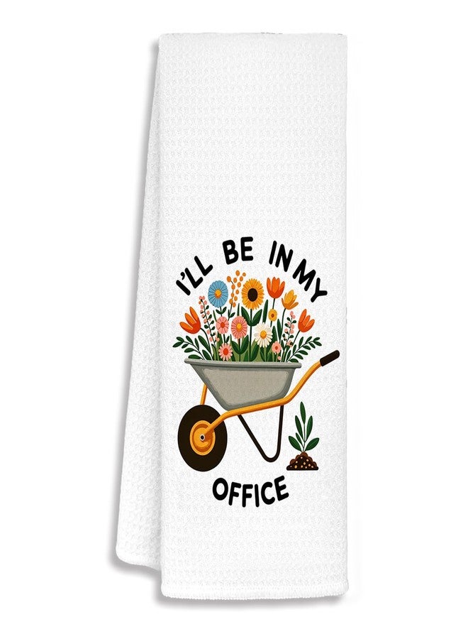 SJDFCSA Funny Gardener Gardening Kitchen Towels, Plant Lover Mom Lady Gifts Dish Towels for Kitchen Drying, Gardener Gifts for Women Hand Towels for Bathroom, 16x24 in - Image 1