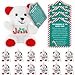 Poen 27 Pack Christmas Jesus Mini Plush Bears with Candy Cane Cards Set Religious Stuffed Animal Plush Bears for Classroom School Kids Exchange Prize Gifts Bear Doll Toy for Xmas Party Favors - Image 2