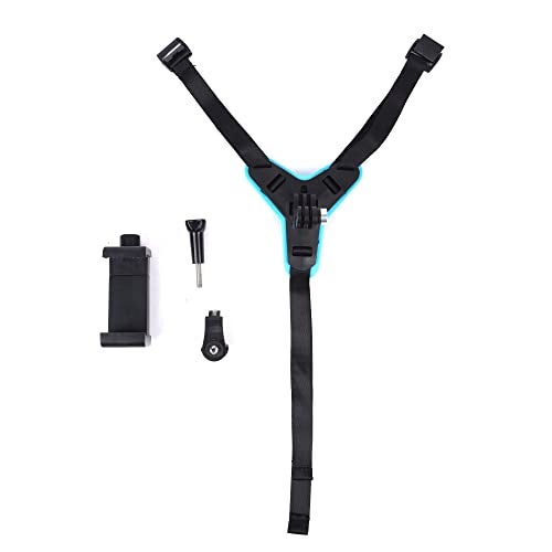 NAFA Helmet Jaw Strap Mount with Mobile Holder & Screw Compatible with All Smartphones, GoPro, SJCAM, Yi, DJI Osmo Action & Other Action Cameras (Multipurpose Helmet Mount) - Image 4