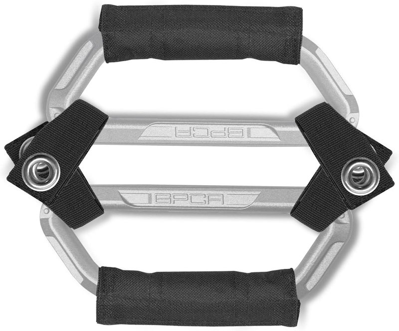 GPCA GP BackGrip PRO, Headrest Car Passenger Hand Grip for Truck & Car Wrangler JL JT JK Handle for Offroad, Kids & Seniors, Patented Jeep Accessories, Aluminum, Silver, Pack of 2 - Image 1