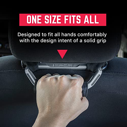 GPCA GP BackGrip PRO, Headrest Car Passenger Hand Grip for Truck & Car Wrangler JL JT JK Handle for Offroad, Kids & Seniors, Patented Jeep Accessories, Aluminum, Silver, Pack of 2 - Image 5