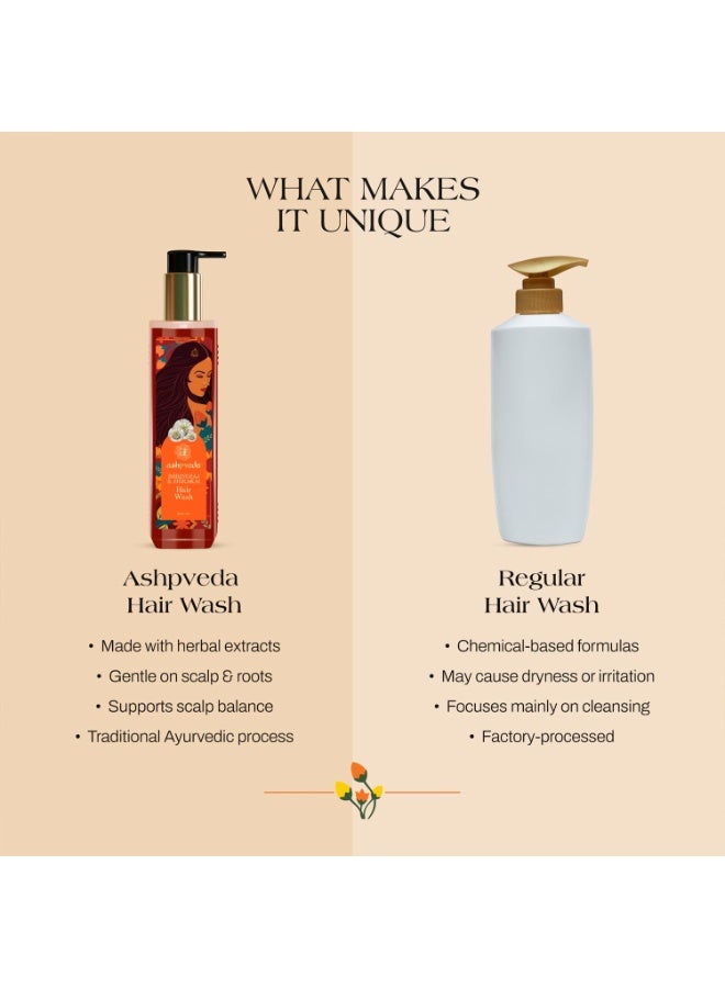 Ashpveda Japapatti & Brahmi Ayurvedic Hair Wash Shampoo for Dry Scalp & Repairing Damaged Hair (200 ml) - Image 4